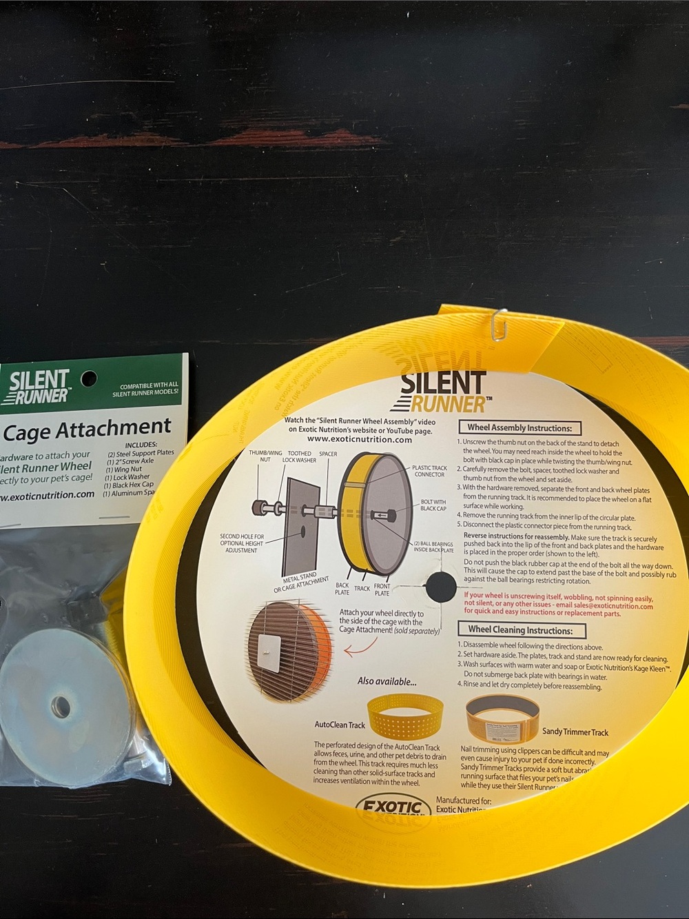 Silent Runner Cage Attachment - Replacement Track Yellow